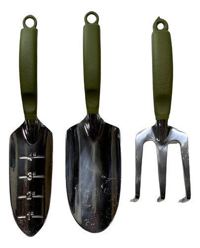 Juego De Jardinería 3 Piezas Aluminio Palas Cultivo
