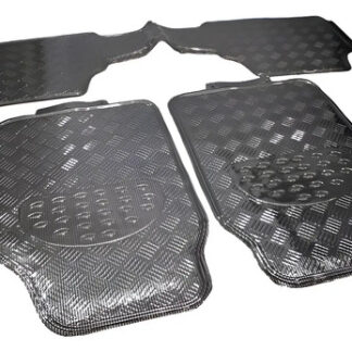 Tapete Universal Metalizado 3 Piezas Carbono