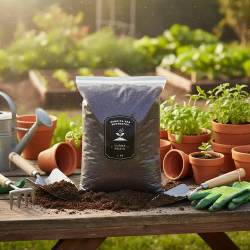 Sustrato Turba Rubia 1 Kilo Cultivo Jardín - Image 2