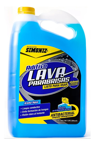 Aditivo Liquido Lava Parabrisas Simoniz 1g Con Desengrasante - Image 3