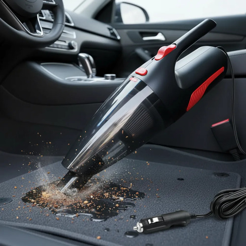 Aspiradora Para Carro Potente 120w Absorbe Liquido Y Solido Negro 12 - Image 5