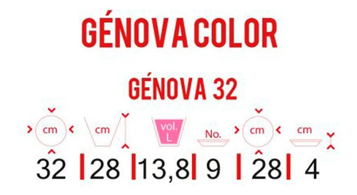 Matera Maceta Eco Genova 26 Cm + Plato Fercon Blanco Genova - Image 3