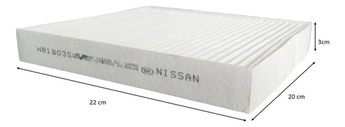 Filtro De Aa Cabina Antipolen Habitaculo Nissan Murano