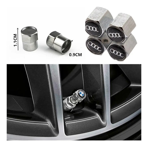 Tapas De Válvulas De Lujo Neumatico X4 Para Carro Auto Audi - Image 3