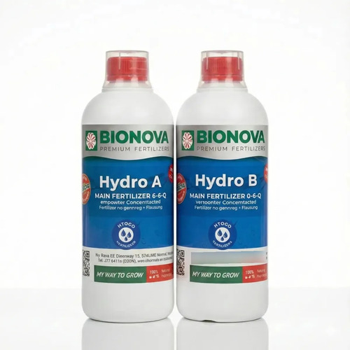 Fertilizantes Orgánico Mineral Bionova Hydro A+b 1 Litro