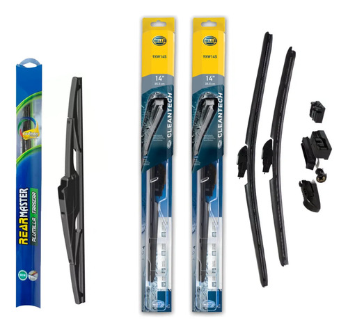 Kit Plumillas Hella Del Y Tra Universal Para Cualquier Carro