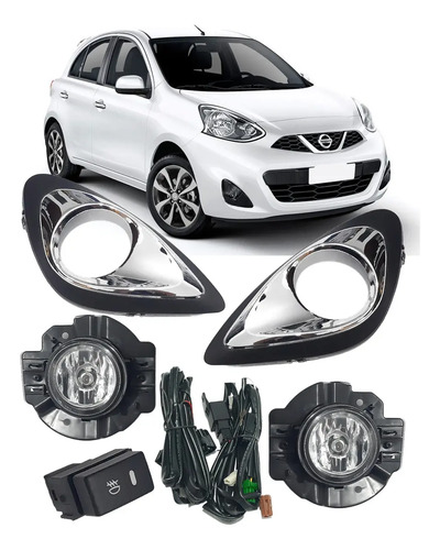 Exploradoras Nissan March Kit Completo Con Soportes 14-21