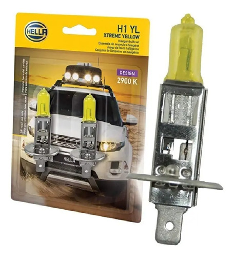 H1 Hella Bombillo Para Carro Alta Potencia Yellow Extreme!!