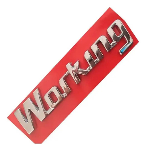 Emblema Palabra W O R K I N G Fiat Strada Working