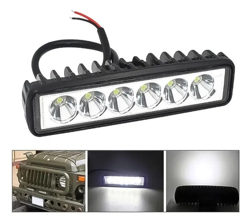 1 Exploradora Led Lineal 6leds 3000lm Transparente - Image 2