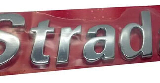 Emblema Palabra Strada 15 X 3 Cromado