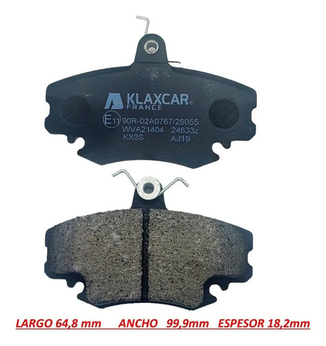 Pastillas Freno Delanteras Renault Logan 03/14 Francesas - Image 3
