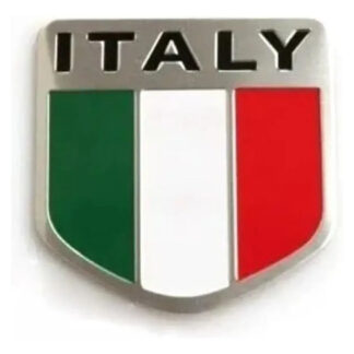 Emblema Tipo Escudo Bandera Italia Auto Adhesivo Para Fiat