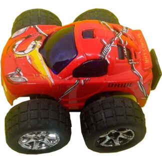 Carro De Impulso Color Rojo Blanco Azul 6x6