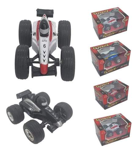 4 Carros Formula 1 Coleccionables De Impulso Fórmula 1 Rojo - Image 3