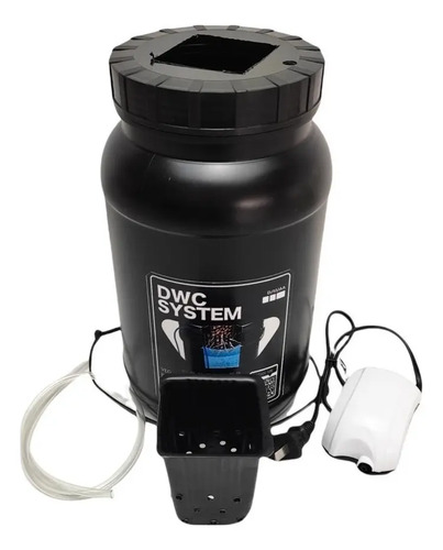 Sistema Hidropónico Dwc 3l 110v Negro