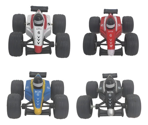 4 Carros Formula 1 Coleccionables De Impulso Fórmula 1 Rojo