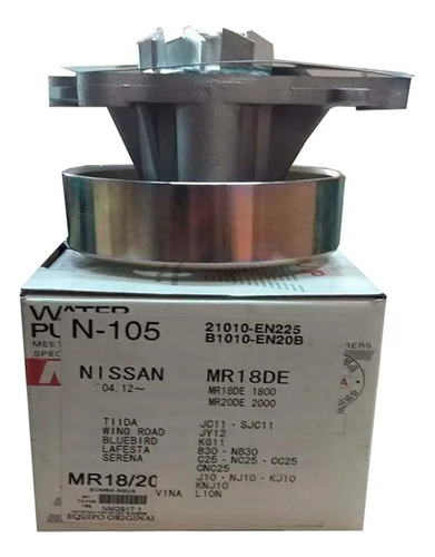 Bomba De Agua Nissan Tiida 1.8 Y 2.0 - Image 2
