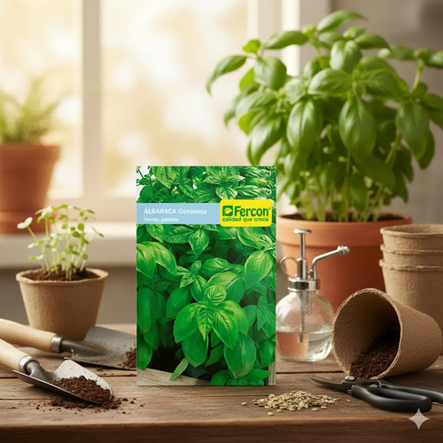 Semillas De Albahaca Genovesa Aromáticas Fercon - Image 2