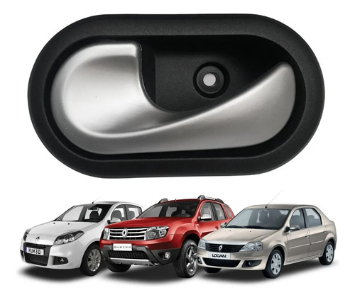 Manija Interna Izquierda Renault Duster Logan Sandero Gris - Image 3