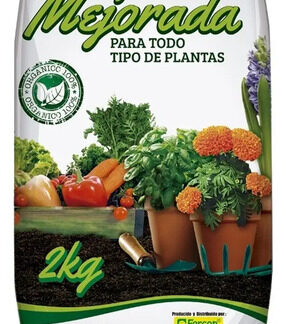 Sustrato Tierra Mejorada Para Cultivo 2 Kg