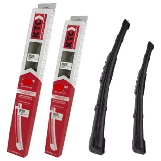 Plumillas Para Renault Logan Flexibles Con Adaptadores Ktc Negro