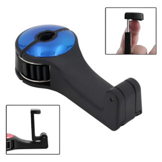 Gancho Para Silla De Carro Y Soporte De Celular 2 En 1 Roja Rojo