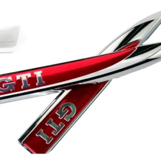 Emblema Letras Gti Fondo Rojo Lateral Volkswagen Mk7 Jetta