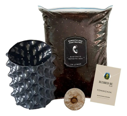 Kit De Jardinería Siembra Cultivo Básico #1 Bendita Sea