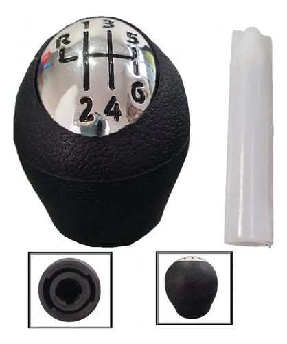 Pera Perilla Poma Palanca Cambios Renault Clio Iii Original Negra