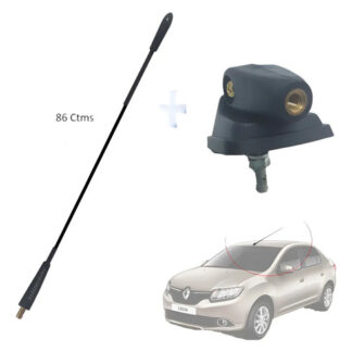 Antena De Radio + Soporte Para Renault Sandero 86 Ctms