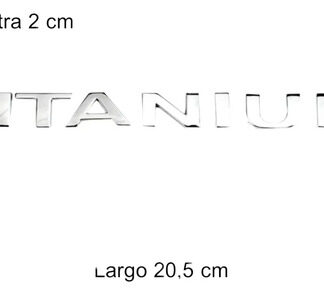 Emblema Cromado Ford Fiesta Siga Titanium