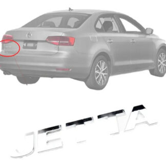 Emblema Cromado Tapa Baul Jetta 2010/2014 Plateado Plateado