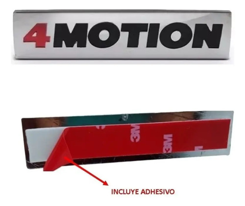Emblema Cromado 4 Motion Volkswagen Amarok Plateado - Image 2