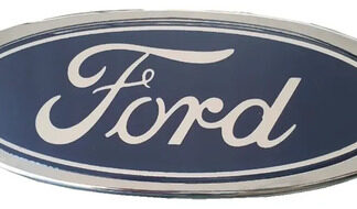 Emblema Persiana Y Compuerta Ford Ranger 95/98 Azul Plateado Plateado