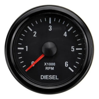 Tacómetro Medidor Para Carro Diesel 12v 0-6000rpm 52mm