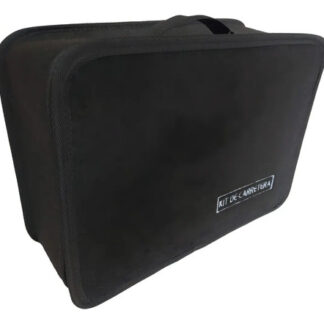 Maletín Kit Carretera Cremallera Negro Completo Bolso Maleta