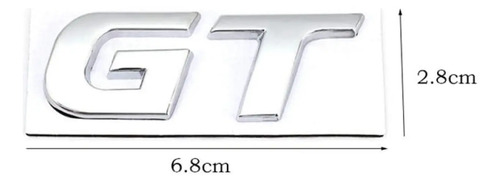 Emblema Trasero Gt Para Chevrolet Aveo
