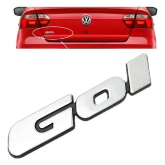 Emblema Cromado Tapa Baul Gol Plateado Plateado
