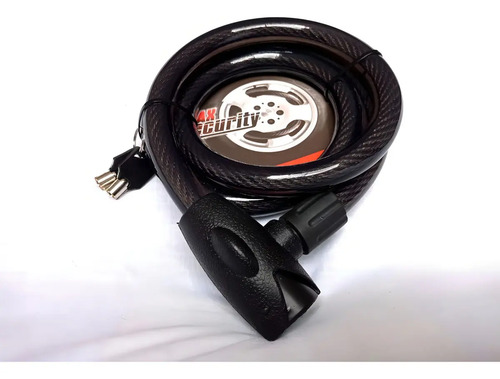 Guaya De Seguridad Llanta Guaya Modelo Da6 Negra Candado Universal 150cm Negro - Image 2