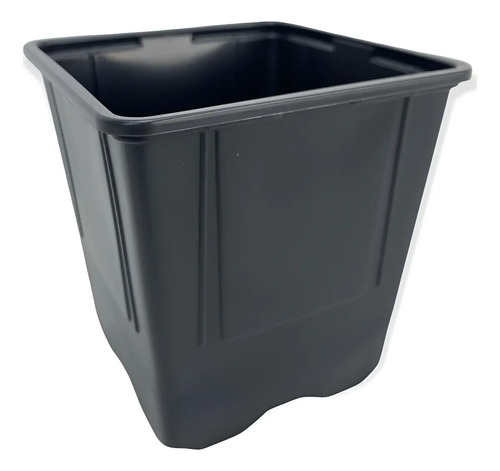 Matera Maceta 0.5 Litros Plastica Cuadrada Jbq Cultivo