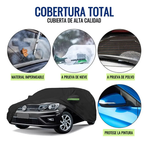 Pijama Carpa Para Carro Hatchback Impermeable Ajustada Negro - Image 4