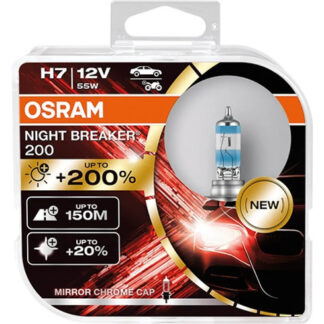 Bombillos Osram H7 X2 Night Breaker 200%+luz 12v 55w