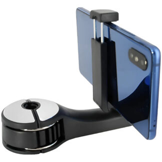 Gancho Para Silla De Carro Y Soporte De Celular 2 En 1 Gris Plateado