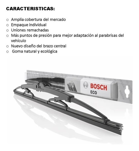 Plumilla Bosch Eco Para Chevrolet Tracker 16x16 Negro - Image 3