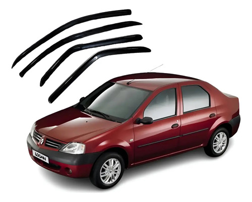 Tejas Deflector Renault Logan Carro 2006 A 2015 Acrilicas