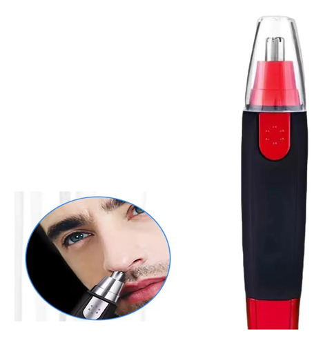 Depilador Recortador De Vello Nasal Orejas Rojo 5v - Image 3