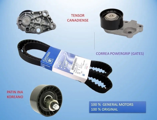 Kit Repartición Chevrolet Aveo 1.4 1.6 Original Gm Garantia