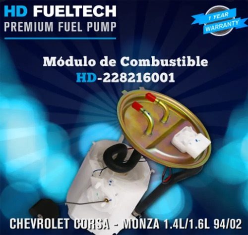 Bomba Gasolina Modulo Completo Corsa 2005/2010 Tapa Metalica - Image 4