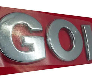 Emblema Gol 11 X 3 Cromado